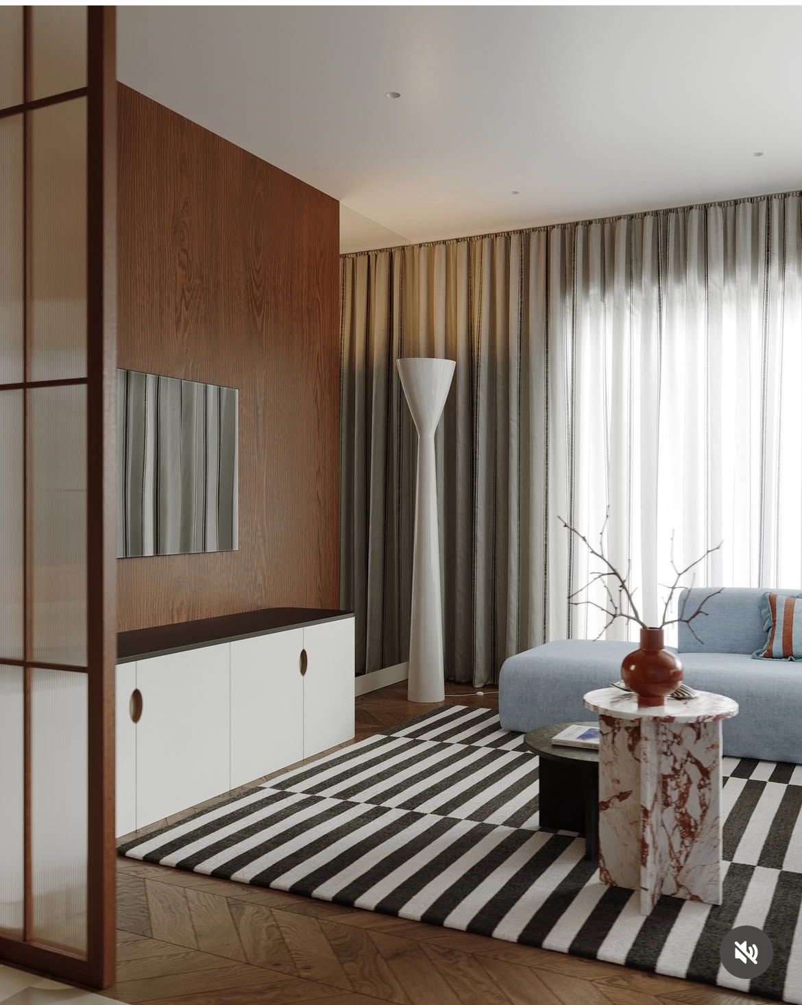 Black and white Stripes rug