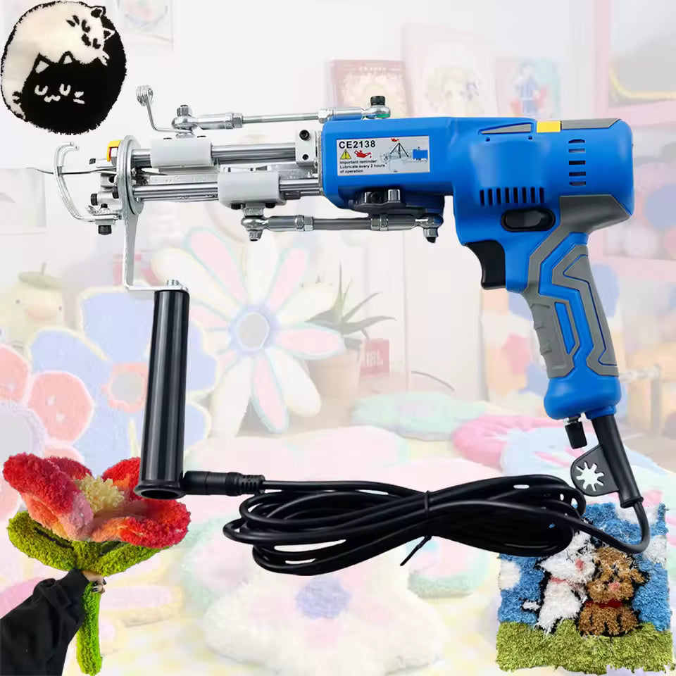 AK-V Electric tufting machine 2 in 1 Carpet Weaving Machine hand tufting gun cut pile rug carpet hand tufted gun for rug carpet