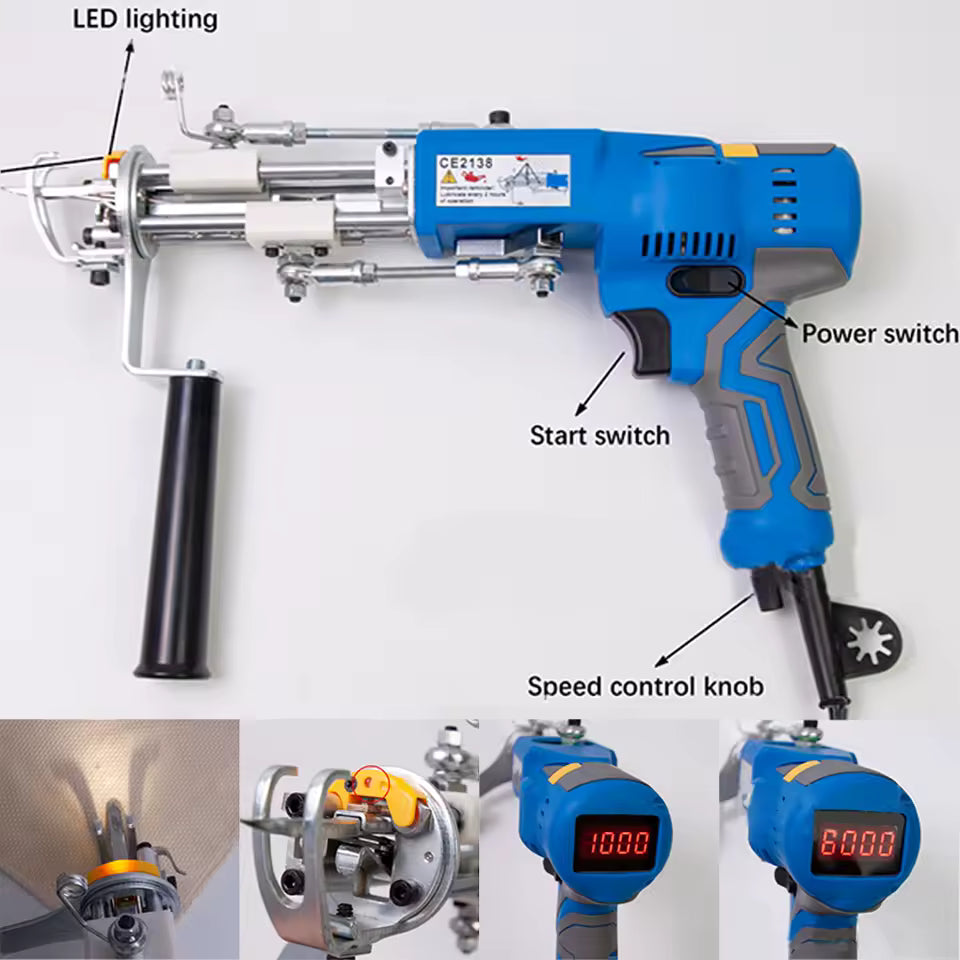 AK-V Electric tufting machine 2 in 1 Carpet Weaving Machine hand tufting gun cut pile rug carpet hand tufted gun for rug carpet