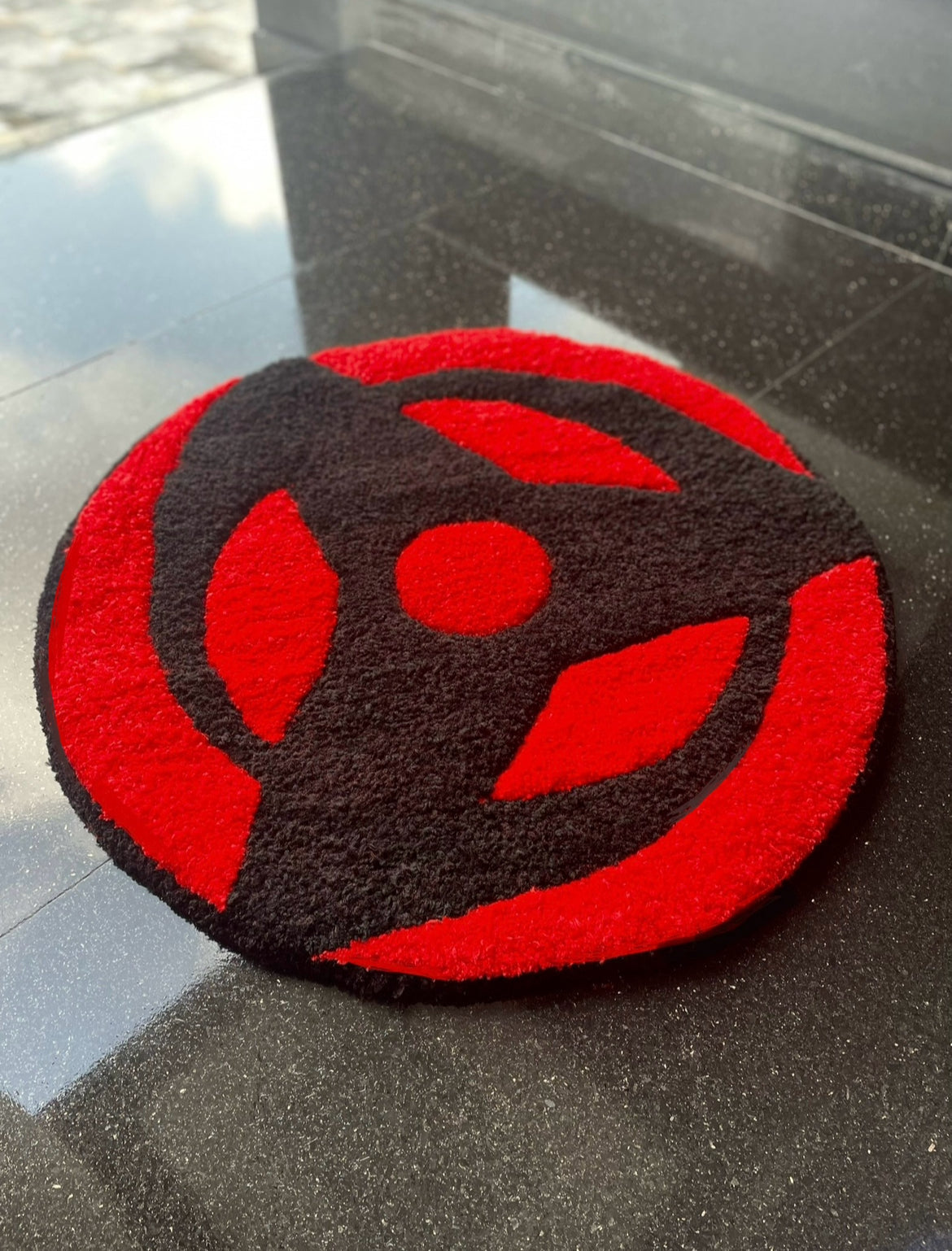 Sharingan Rug Pattern Sharingan Rug | Anime-Inspired Home Accent – RTBHamna