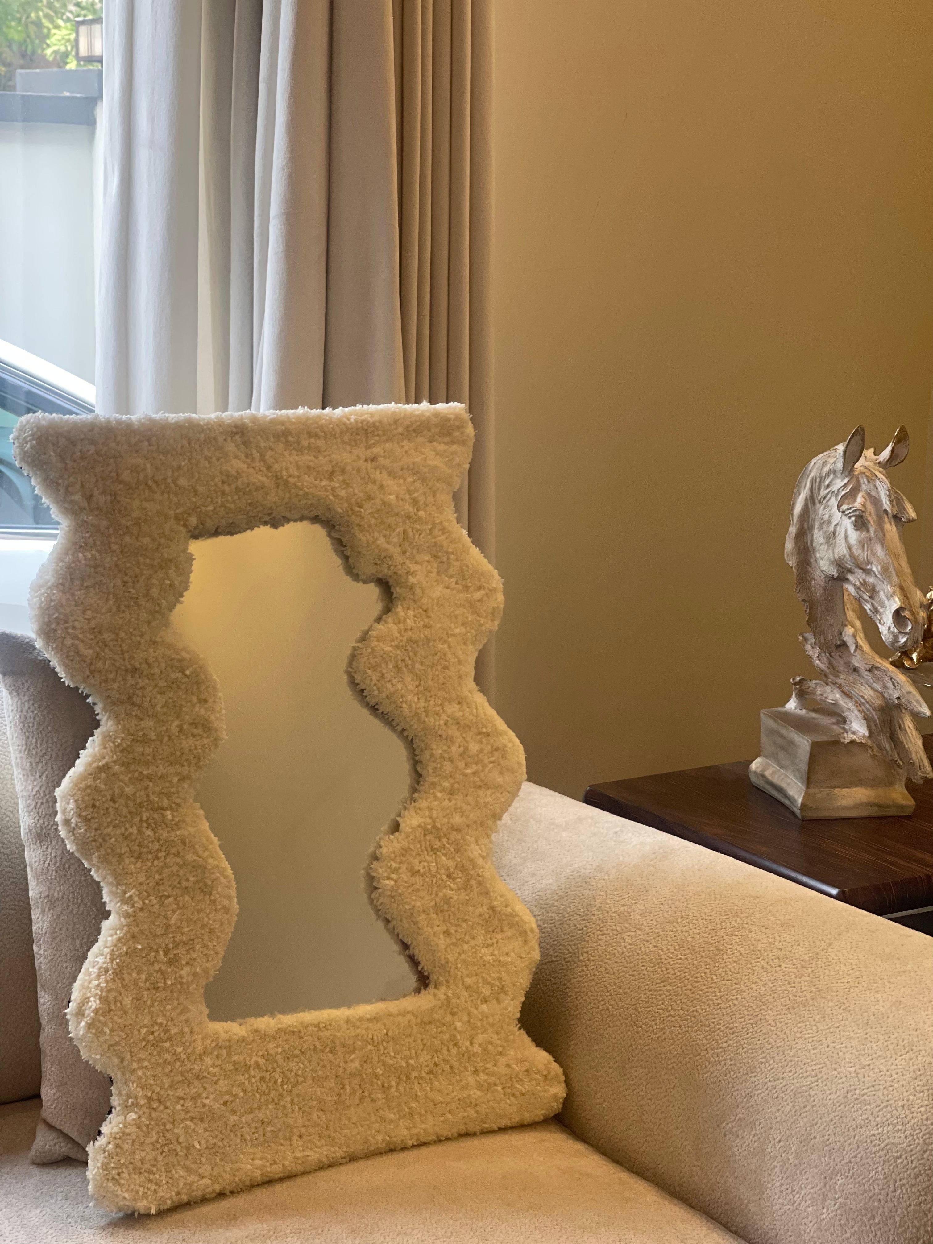 White Pinterest Rug Mirror