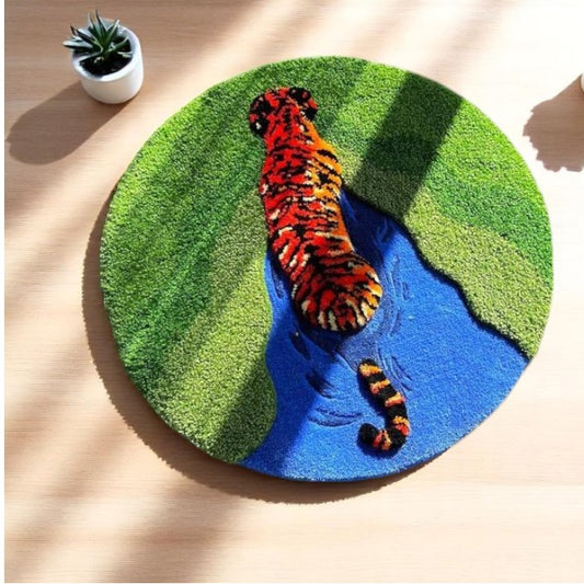 Tiger in an Ocean Signature Piece