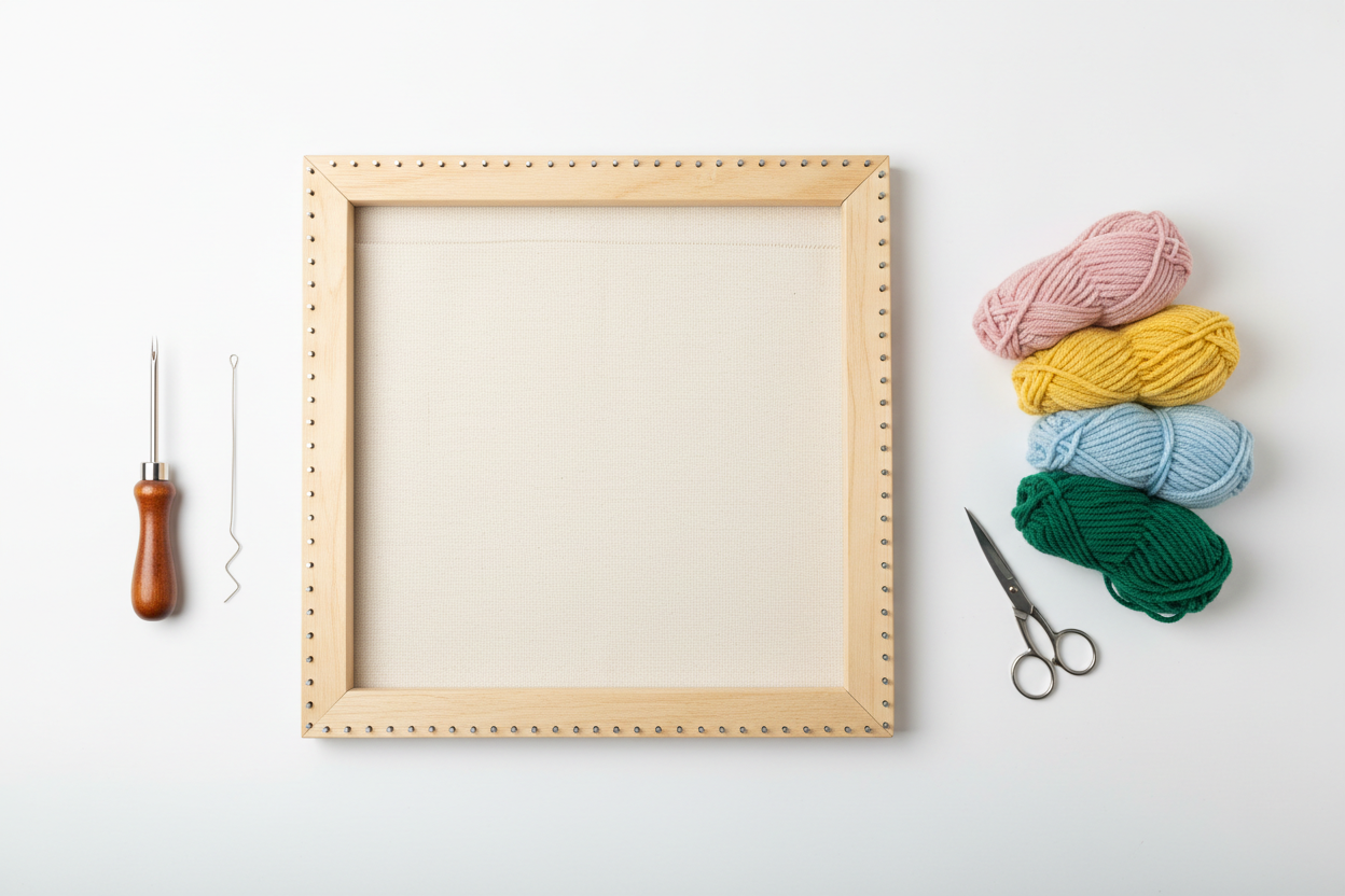 remove the metal part from the frame top , instad add nails to all the sides of the frame as in the tufting frame