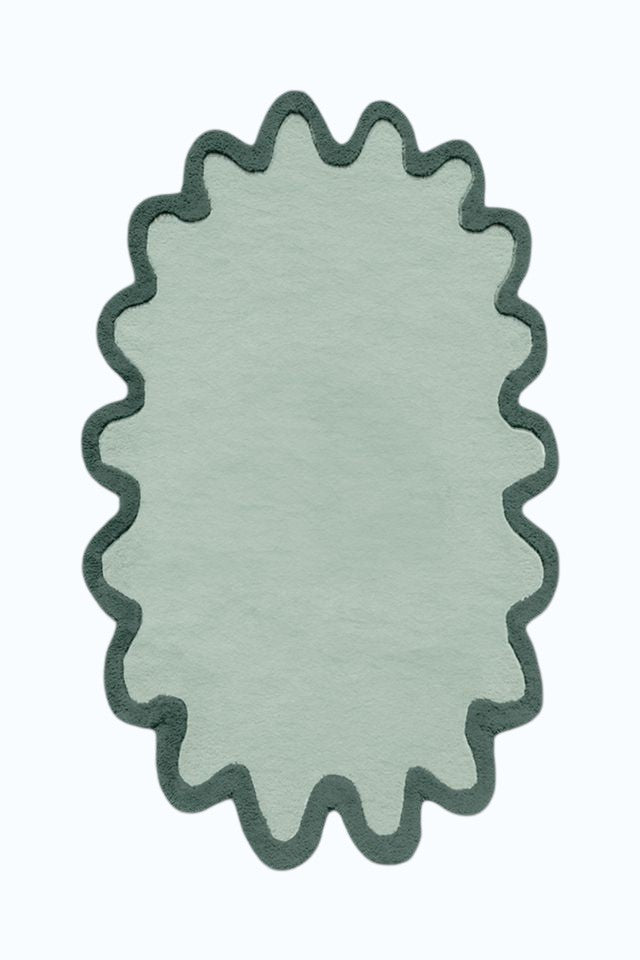 Green Swirl Rug