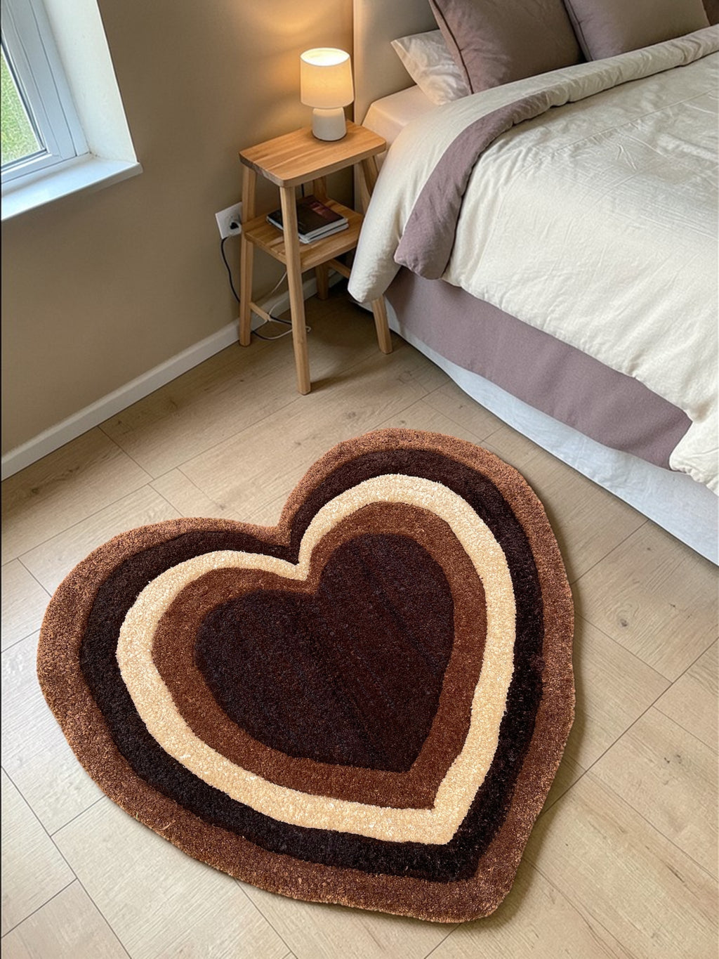 Heart shaped soft Rug